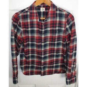 Marine Layer Men's Plaid Flannel Long Sleeve Button Up Shirt Size Small